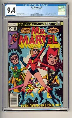 Buy MS. Marvel #18 CGC 9.4 1978 1st Full Mystique HOT! • 271.81£