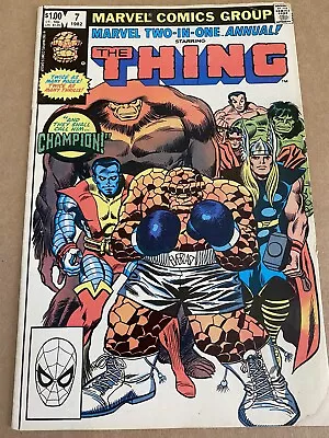 Buy Marvel Two-In -One Annual # 7 Key 1st Champion Classic Thing Story 1982 Bronze • 12.42£