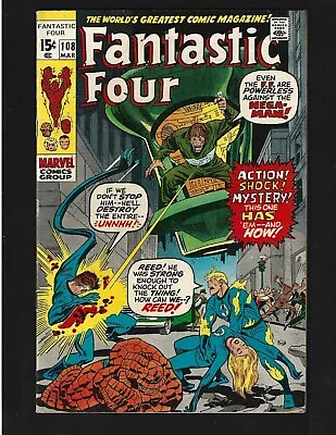 Buy Fantastic Four #108 FN+ Buscema Origin Janus (Nega-Man) Negative Zone Annihilus • 13.20£