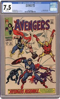 Buy Avengers #58 CGC 7.5 1968 3953608003 • 100.96£