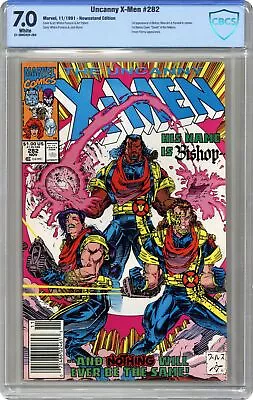 Buy Uncanny X-Men #282D CBCS 7.0 Newsstand 1991 21-3B8C92F-264 1st Bishop (cameo) • 26.40£