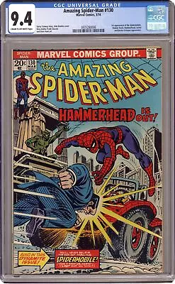Buy Amazing Spider-Man #130 CGC 9.4 1974 3935280006 1st App. Spider-Mobile • 205.80£