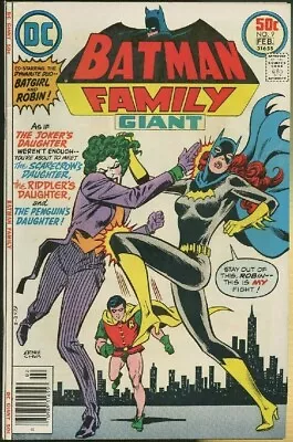 Buy Batman Family Giant #9 (1977) Vf 8.0  Batgirl!  Robin!  The Joker's Daughter! • 30£