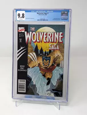Buy NEWSSTAND Wolverine Saga #1 CGC 9.8 Marvel Comics 1989 • 97.08£