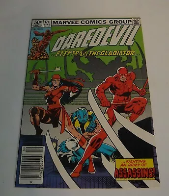 Buy DAREDEVIL # 174 MARVEL COMICS September 1981 NEWSSTAND VARIANT HAND 1st APPEAR • 7.76£