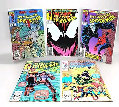 Buy Spectacular Spider-Man 5x Lot #166 168 195 203 204 Marvel 1990-1993 Spiderman~NM • 12.39£