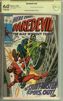 Buy Daredevil #58 CBCS 6.0 Signed Roy Thomas • 100.92£