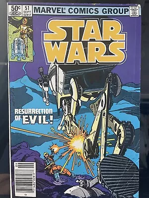 Buy Star Wars #51 FN Newsstand Marvel Comic Book 1981 Resurrection Of Evil • 5.43£