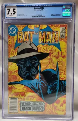 Buy Batman #386 (1985) CGC 7.5 White Pages 1st App Of Black Mask DC Comics Newstand • 50.44£