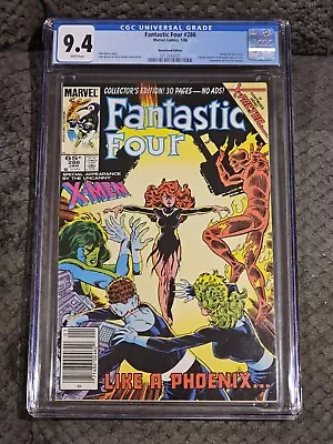 Buy FANTASTIC FOUR #286 CGC 9.4 White PAGES NEWSSTAND MARVEL 1986 2nd App X-Factor • 65.70£