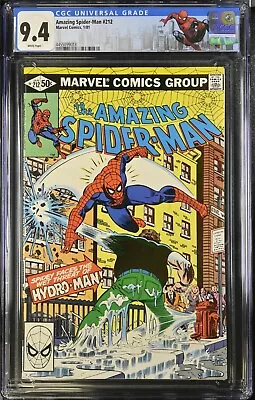 Buy Amazing Spider-man #212 Cgc 9.4 1981 Marvel 1st App Hydro-man Wp Custom Label • 59.02£