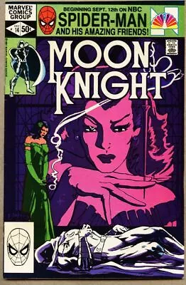 Buy Moon Knight #14-1981 Fn+ 6.5 Marvel 1st Stained Glass Scarlet Sienkiewicz • 54.35£