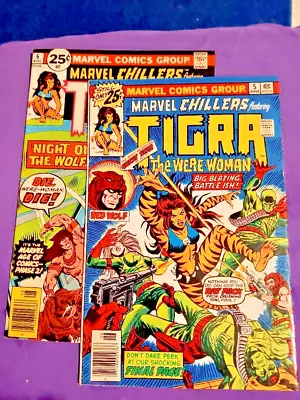 Buy MARVEL CHILLERS Featuring TIGRA  #5 & #6  1976 • 21.75£