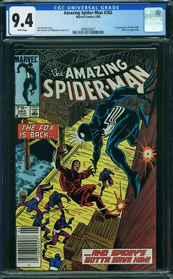 Buy Amazing Spider-Man #265 🌟 CGC 9.4 NEWSSTAND 🌟 1st SILVER SABLE 1985 N11 421 Cm • 158.38£