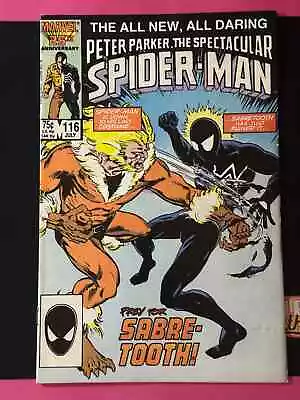 Buy Peter Parker, The Spectacular Spider-Man #116 - 1986 1st App Of The Foreigner! • 7.76£