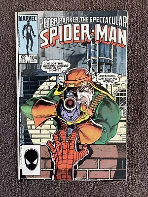 Buy Peter Parker The Spectacular SPIDER-MAN #104 (Marvel, 1985) Bounty Hunter • 3.07£