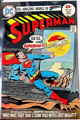 Buy SUPERMAN #287 VG+ 1975 Dick Giordano Cover KRYPTO THE DOG BOGUS BATMAN DC Comics • 4.99£