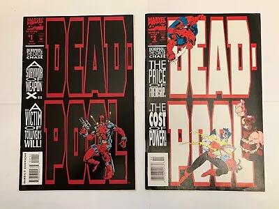 Buy Deadpool: The Circle Chase #1 & 2 (Marvel 1993) First Deadpool Solo Series F/VF • 15.53£