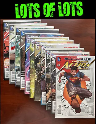 Buy DC New 52 Superman ACTION Comics Lot Of 32 ISSUES TOTAL Ranging From F To NM+ • 31.06£