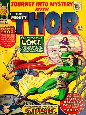 Buy Journey Into Mystery #108 - Thor Versus Loki New Sign: 18x24  USA STEEL XL Size • 82.83£