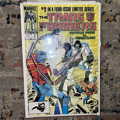 Buy Transformers #2 Marvel Comics 1984 Optimus Prime Vs Megaton! 1st Printing • 31.03£