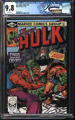 Buy Marvel Comics Incredible Hulk 257 3/81 FANTAST CGC 9.8 White Pages • 102.51£