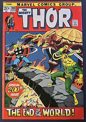 Buy The Mighty Thor #200 Comic Book (marvel,1972) Bronze Age + • 34.95£