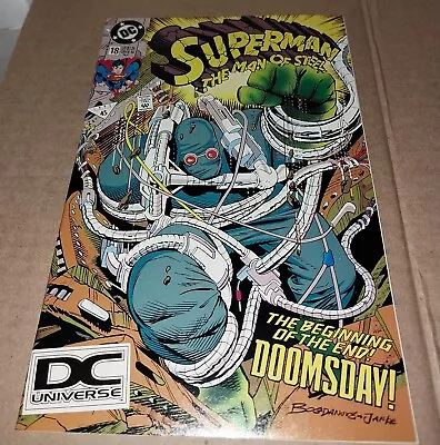 Buy Superman Man Of Steel # 18 / 5th Print DCU Logo Variant / 1st Full Doomsday 1992 • 68.33£