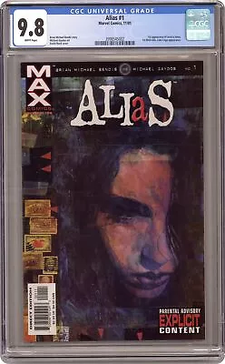 Buy Alias #1 CGC 9.8 2001 3998545002 1st App. Jessica Jones • 188.49£