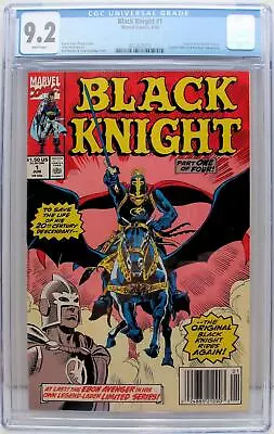 Buy Black Knight #1 CGC 9.2 1st Solo Series Featuring Dane Whitman As Black Knight • 22.52£