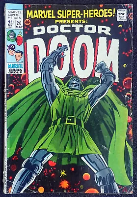 Buy Marvel Super Heroes #20 🌞 NICE, SOLID, COMPLETE, UNRESTORED 🌞 1969 Dr. Doom • 139.01£