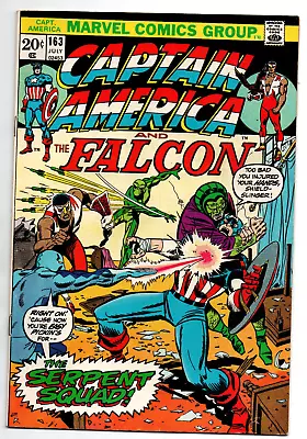 Buy Captain America #163 - 1st Appearance Serpent Squad - Falcon - 1973 - FN • 7.76£