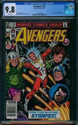 Buy Avengers #232 ⭐ CGC 9.8 NEWSSTAND ⭐ Starfox Joins The Avengers Marvel Comic 1983 • 198.04£