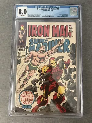 Buy Iron Man & Sub-Mariner #1 - 1968 - CGC 8.0 Avenger Key - Wakanda Forever, MCU • 399.99£