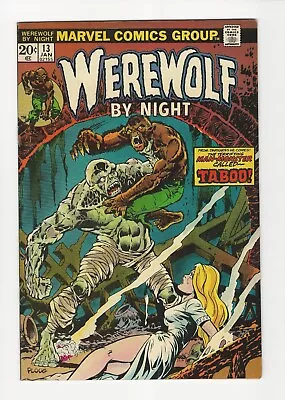 Buy Werewolf By Night 13 (Marvel 1974) 8.5 VF+ 1st TABOO, TOPAZ • 36.50£