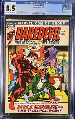 Buy Daredevil #88 - Cgc 8.5 - Ow/wp - Vf+ Origin Of Black Widow Gil Kane Cover • 58.25£
