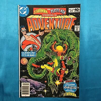 Buy ADVENTURE COMICS # 470, April.1980, PLASTIC MAN! STARMAN!  FINE PLUS CONDITION • 2.10£