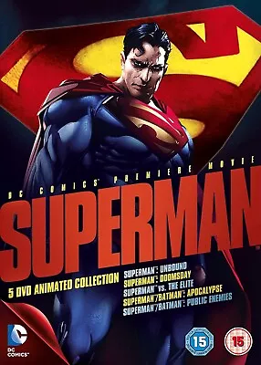 Buy Superman Animated Collection 5 Film DVD + Slipcase - NEW & Sealed • 6.12£