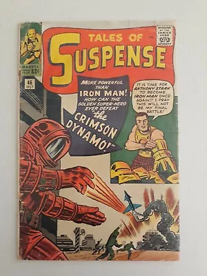 Buy Tales Of Suspense 46 Crimson  Dynamo 1st Appearance, Marvel 1964 Iron Man  • 97.25£