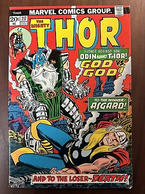 Buy Thor #217 FN- 1st App. Of Krista (Marvel 1973) • 9.32£