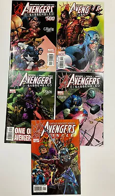 Buy Marvel AVENGERS DISASSEMBLED Complete Run 500 501 502 503 504 + Finale • 10£