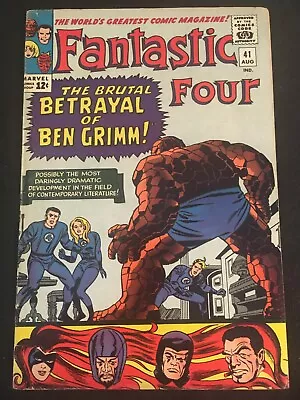 Buy THE FANTASTIC FOUR #41 VG+/F- Condition • 22.37£
