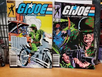 Buy GI JOE : A REAL AMERICAN HERO #45,44, VG+ Marvel Comics - 1st App Quick-Kick • 12.43£