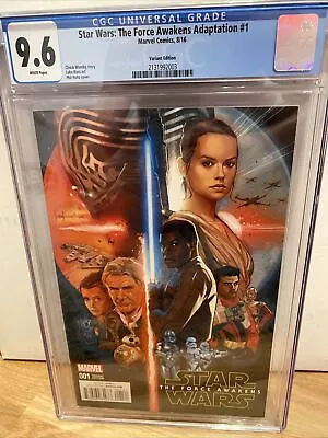 Buy Star Wars The Force Awakens Adaptation 1 Variant CGC 9.6 Phil Noto Cover • 27.17£