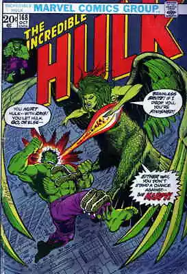 Buy Incredible Hulk, The #168 VG; Marvel | Low Grade - 1st Appearance Harpy Steve En • 41.15£