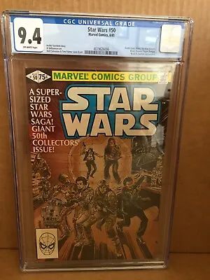 Buy Star Wars #50 Cgc  Graded 9.4 Of White Pages Marvel Comics 1981 Super Nice • 38.79£