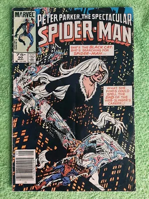 Buy PP SPECTACULAR SPIDER-MAN 90 GD Canadian Price Variant 1st Black Costume RD6618 • 24.49£