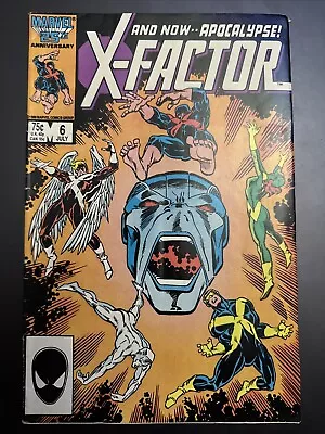 Buy X-Factor #6 • 1986 • Vintage Marvel 75¢ • 1st Full Appearance Of Apocalypse • 34.79£