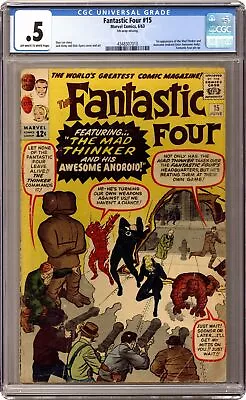 Buy Fantastic Four #15 CGC 0.5 1963 4348307010 • 108.73£