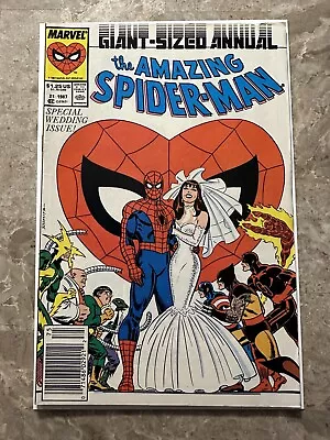 Buy Amazing Spider-Man Annual #21 Newsstand FN+ (1987 Marvel Comics) • 19.42£